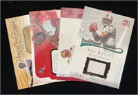 (4) Asst Game Used Sports Cards