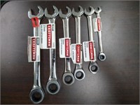 6pc Craftsman Dual racheting wrenches MM