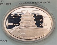 2013 Chinese 1oz .999 Fine Silver