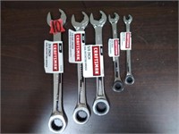 5pc. Craftsman dual racheting wrenches SAE