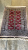 Fine woven silk area rug
