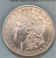 1880CC 2nd Rev Morgan Silver Dollar