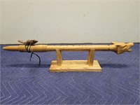 Native American Wooden Wolf Flute