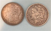 1889 & 1889O Morgan Silver Dollars