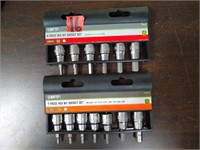 2 pc. Master Mech, Hex bit socket sets MM &SAE