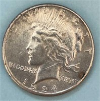 1924S Peace Silver Dollar