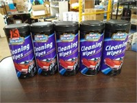 5pc. Auto cleaning wipes