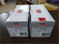 2 Boxes Simpson HD screw anchors 5-each