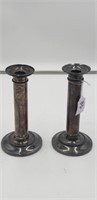 2 Pc Sterling Candlesticks NOT Weighted 16.06 ozt.