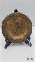 Vintage Bronze Dragon Plate