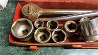 Heavy duty socket set largest size is 1 7/8 with