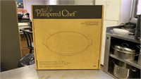 The Pampered Chef Large Round Stone with Handles