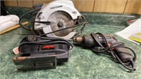Power tool Kit, Craftsman Laser Trac Circular Saw,