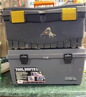 Two Tool Boxes and Contents, One is Flambeau Brand