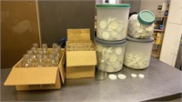 Containers of White Metal Canning/Bottling Lids