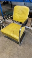 Antique Yellow Barber Chair