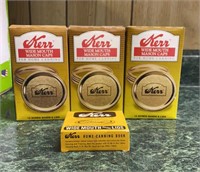 Lot of Kerr Wide Mouth Canning Lids and Bands