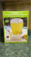 3 gallon Unbreakable Beverage Dispenser with