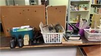Large Lot of Misc Office/Desk Supplies, Staplers,