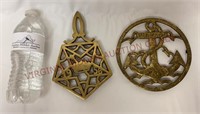 Vintage Brass Trivets ~ Lot of 2