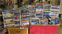 Over 200 VHS Tapes, Disney, Warner Brothers,