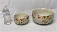 Halls Superior Jewel Tea Autumn Leaf Bowls ~ 2