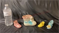 Vintage Shoes Booties Planter Vases Figurines ~ 4