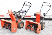 Lot of (2) two-stage Ariens snow blowers, models