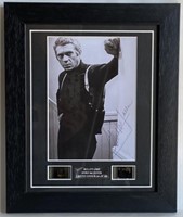 Framed & signed photograph  Steve McQueen with
