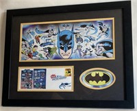 Framed First Day of Issue DC Comics Super Heroes,