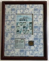 Framed sheet of Arctic Animals stamps with First
