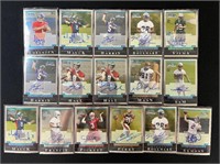 16 Signed Bowman Chrome Rookie Cards
