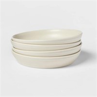 30oz Porcelain Courtland Dinner Bowls White -