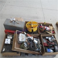 tools, springs, empty tool box