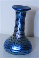 Lot #218 - Signed art glass bud vase 1978 4”