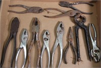 Flat lot - (19) pliers include needle nose,