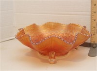Two Flowers, Marigold, Carnival, Footed Bowl