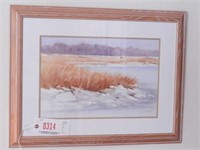 Lot #314 - “Winter on the Delaware Coast” signed