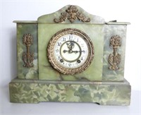 Lot #330 - Ansonia Clock Co. green alabaster