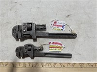 6" & 8" Stillson Wrench Co. - Henry & Allen Adj.