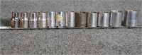 (12) Craftsman 1/2" drive 12 point sockets from