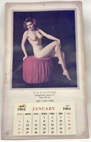 1964 Pin-Up Calendar from R&D Motors