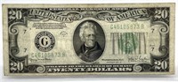 Twenty Dollar Reserve Note Series of 1934 D