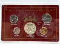 1965 No Mint Mark Collection Coin Set