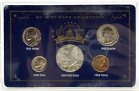 1966 No Mint Mark Collection Coin Set