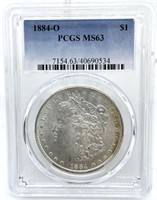 1884-O Morgan Dollar, PCGS Graded