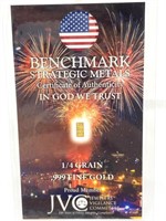 1/4 Grain .999 Fine Gold - Benchmark Strategic