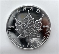 1 Oz. .999 Silver - Canada Elizabeth II 5 Dollars
