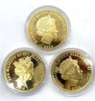 (3) Queen Elizabeth Commemorative Tokens/Coins