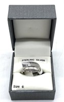 Sterling Silver Size 6 Ring NIB